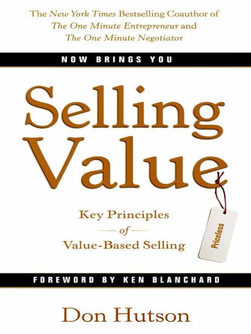 Title details for Selling Value by Don Hutson - Available
